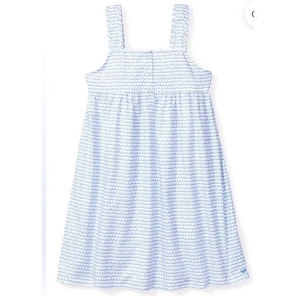 Petite Plume Girls Twill Charlotte Nightgown Sleep Dress Size 10 Scalloped Wave - Picture 2 of 9